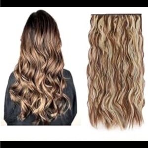 20inch hair extension Adjustable Size 5 Secure Clips Hair Extensions with Transp